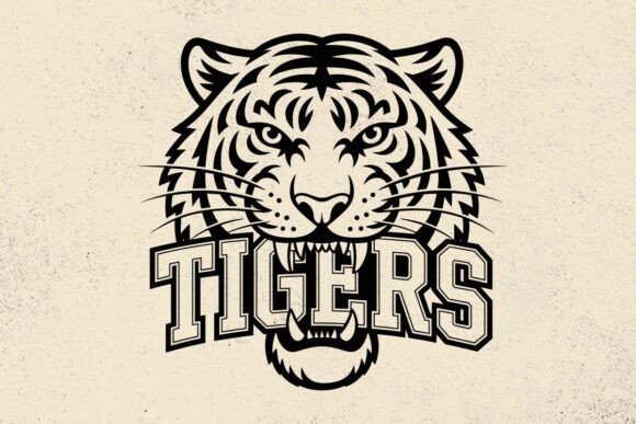 Tigers Team Mascot SVG: Tigers Logo Svg