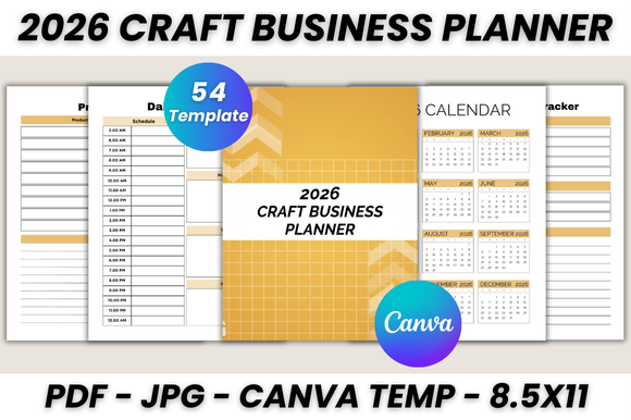 2026 Craft Business Planner Canva