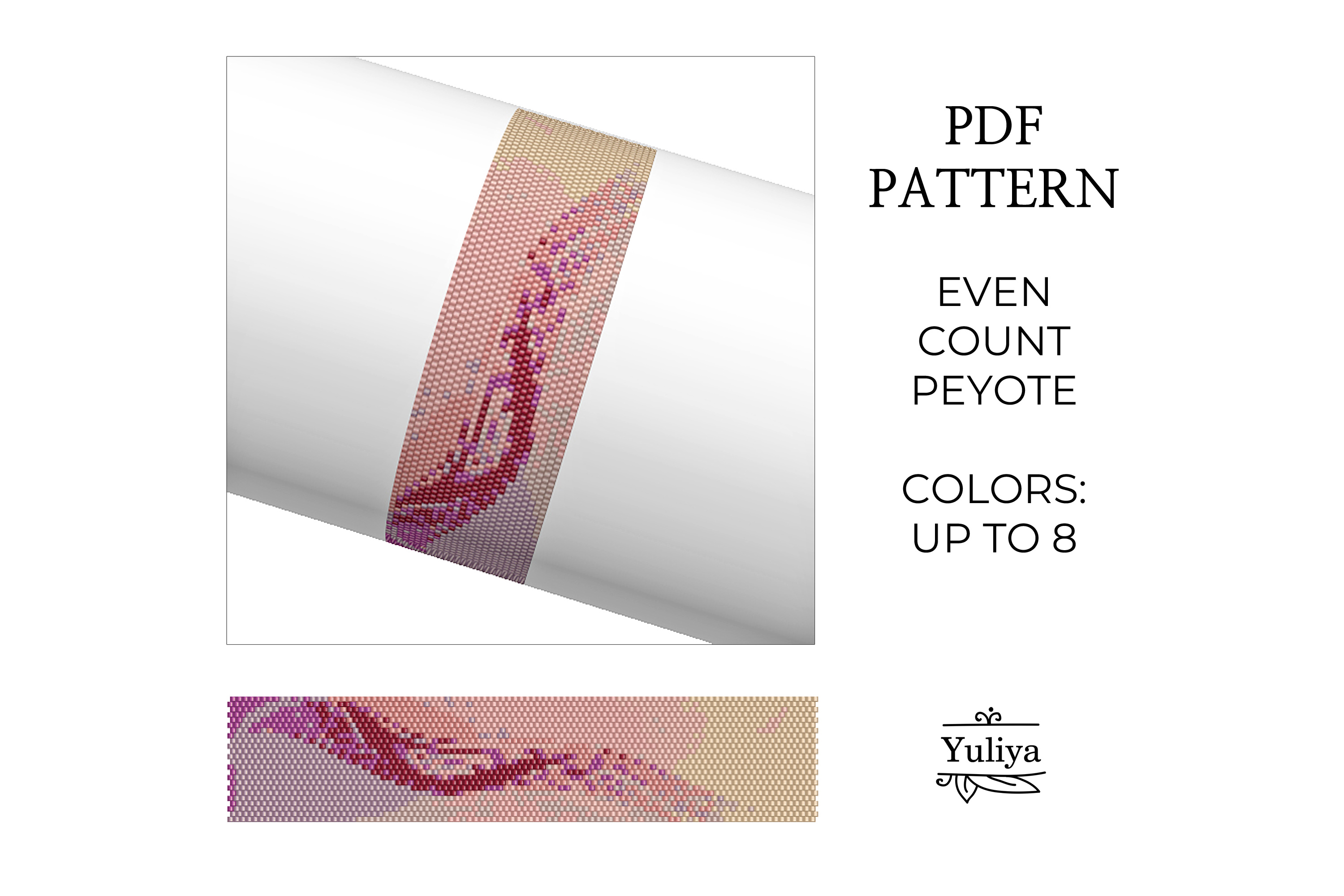 Abstract Peyote Bracelet Pattern PDF