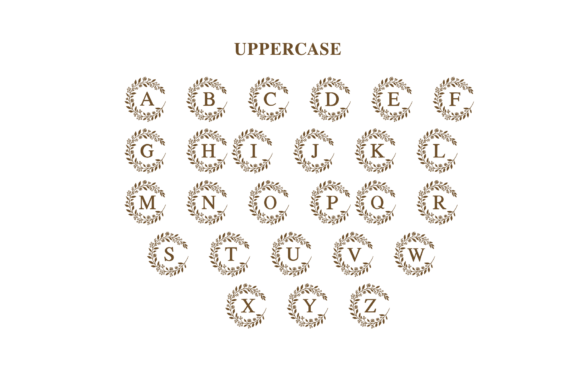 Boho Floral Monogram Font - Preview 6