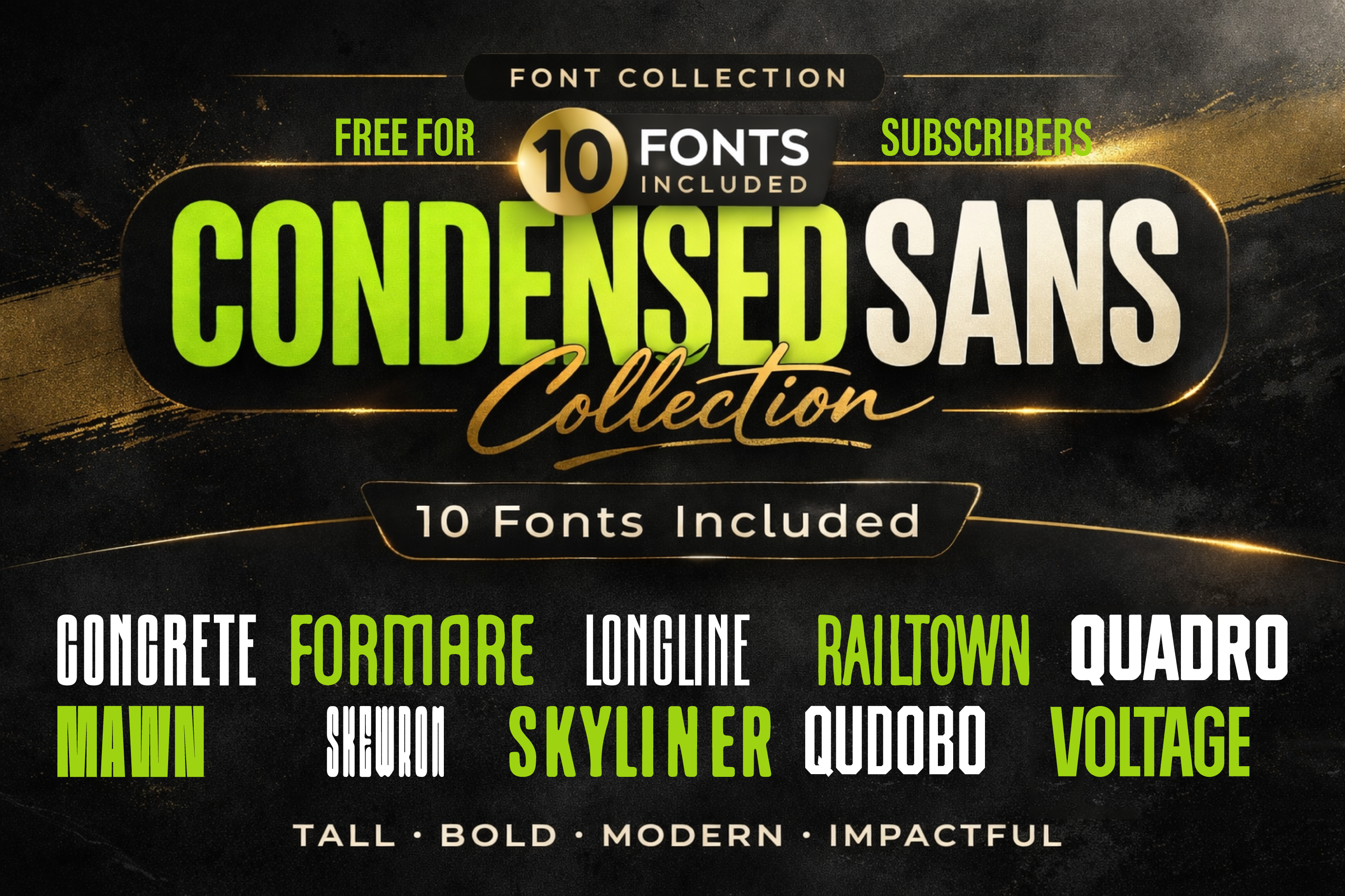 Condensed Collection 10 Tall Set font preview