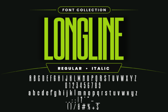 Condensed Collection – 10 Tall Set Font - Preview 3