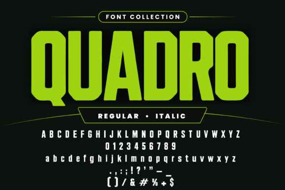 Condensed Collection – 10 Tall Set Font - Preview 5
