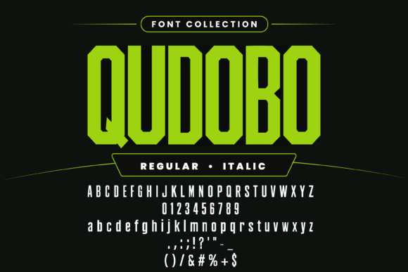 Condensed Collection – 10 Tall Set Font - Preview 6
