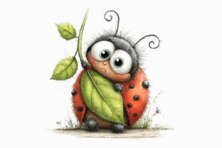 Cute Ladybug Clipart PNG Set Graphic by Nicolle's Colorful Art ...