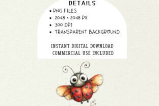 Cute Ladybug Clipart PNG Set Graphic by Nicolle's Colorful Art ...