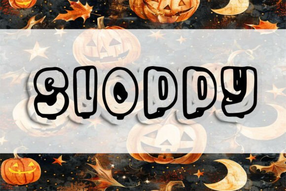 Sloppy Font PNG with transparent background - Preview 1