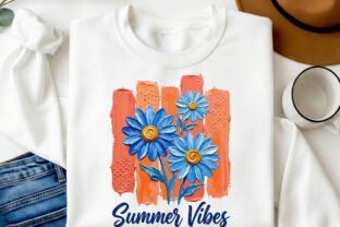 Summer Vibes Floral Daisy PNG Graphic by SR Design · Creative Fabrica