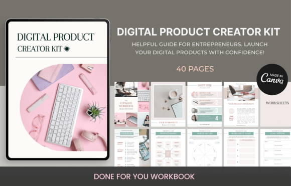 The Digital Creator Success Workbook Graphic Graphic Templates By Makii