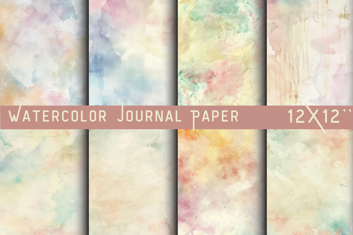 Watercolor Journal Paper Background Graphic by DigiArt · Creative Fabrica