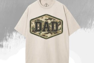 Dad Camo Badge Father Day PNG Graphic by RR Printive Studio · Creative ...