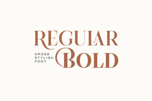 Drose Font PNG with transparent background - Preview 1