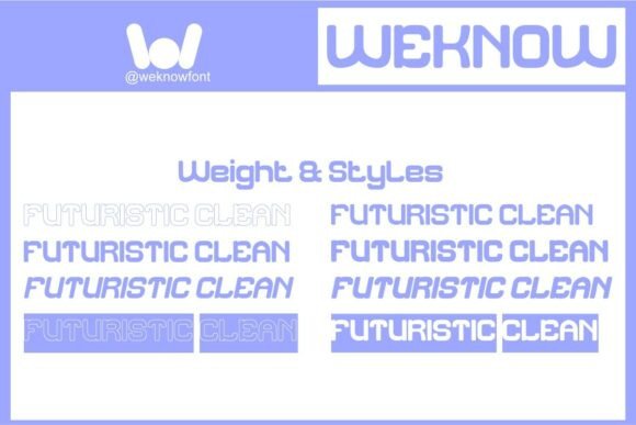 Futuristic Clean Font - Preview 6