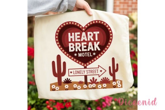 Heart Break Motel Sign PNG Clipart Graphic Illustrations By Diceenid