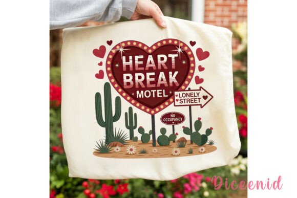Heart Break Motel Sign PNG Clipart Graphic Illustrations By Diceenid