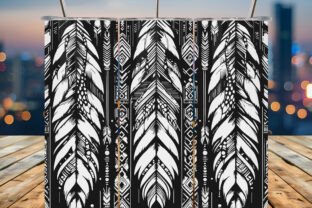 Aztec Feather Pattern Graphic by CUT ZONE · Creative Fabrica