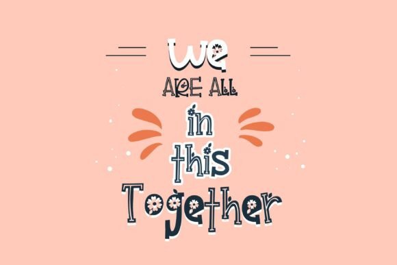 Beacoup Bloom Family Font PNG with transparent background - Preview 1