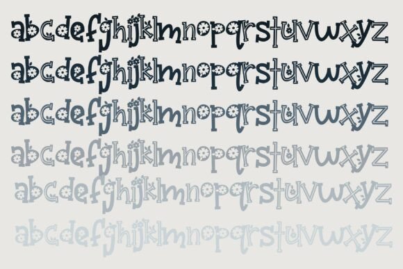 Beacoup Bloom Family Font PNG with transparent background - Preview 4