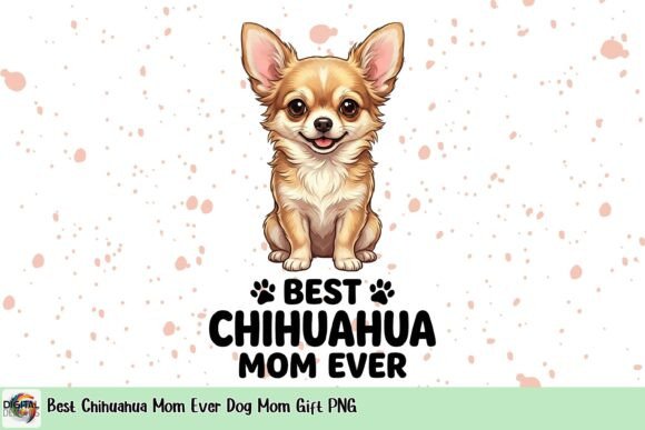 Best Chihuahua Mom Ever dog mom gift PNG for sublimation or HTV shirt press