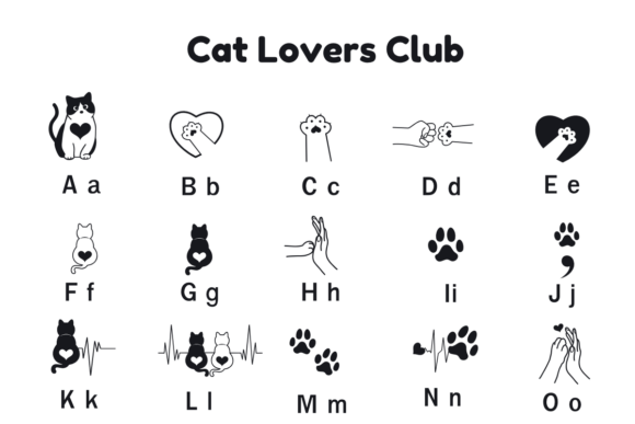 Cat Lovers Club Font - Preview 6