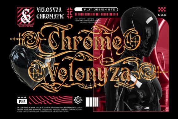Chrome Revenant Font - Preview 1