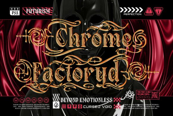 Chrome Revenant Font - Preview 4