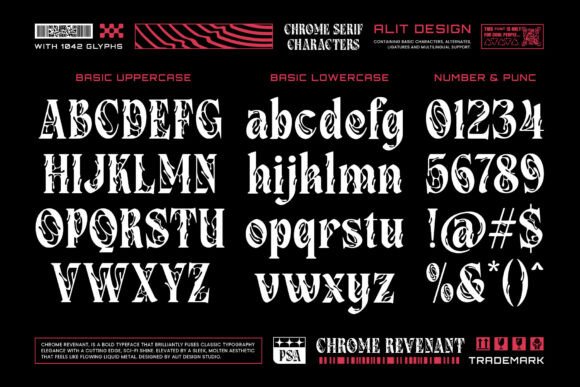 Chrome Revenant Font - Preview 5