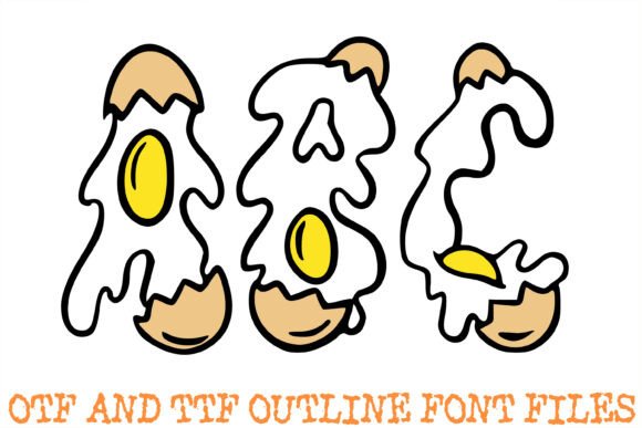 Cracked Egg Font - Preview 1
