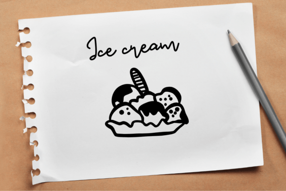 Cute Ice Cream Summer Font - Preview 5