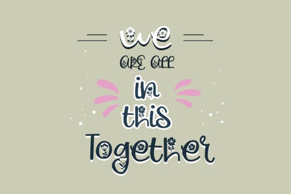 Flower Market Font PNG with transparent background - Preview 1