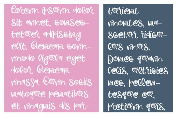 Flower Market Font PNG with transparent background - Preview 3