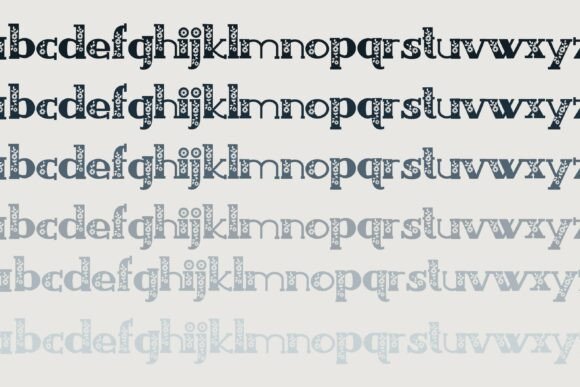 French Florals Font PNG with transparent background - Preview 6