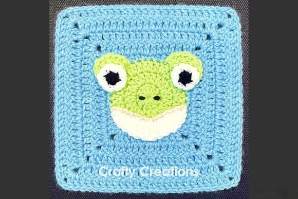 Frog Granny Square Crochet Pattern