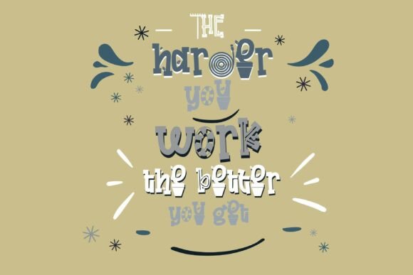Mister Garden Font PNG with transparent background - Preview 2