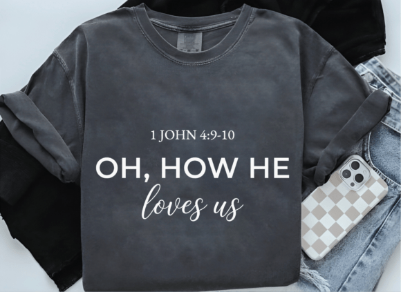 1 Bible Verse John 4:9-10 Designs & Graphics