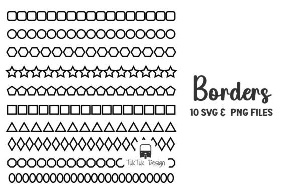 Outline Geometric Shape Border Divider