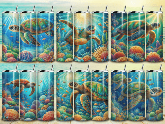 Sea Turtles Tumbler Wrap Bundle