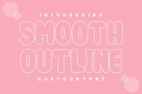 Smooth Outline Font by TaralArt preview