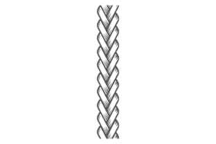 Woven Braid Vertical Seamless Border. Kn Graphic by vectortatu ...