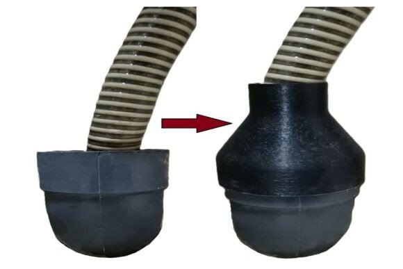 2 Hose Pipe Adapter 2.5 Inch to 1 Inch 3D Printing By Sigma Designers