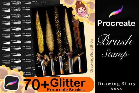 70+ Procreate Glitter Brushes Graphic Brushes By DrawingStoryShop