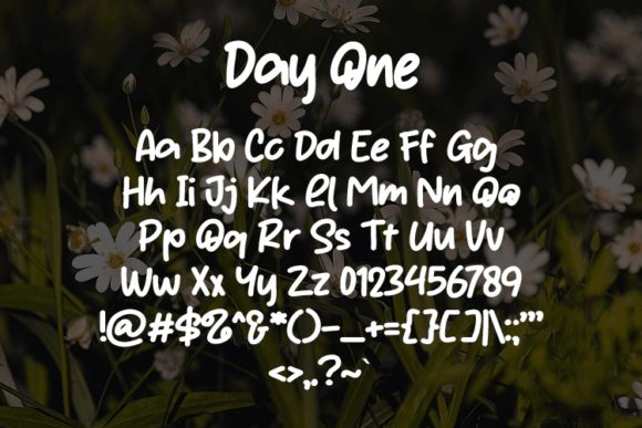 Day One Font PNG with transparent background - Preview 1