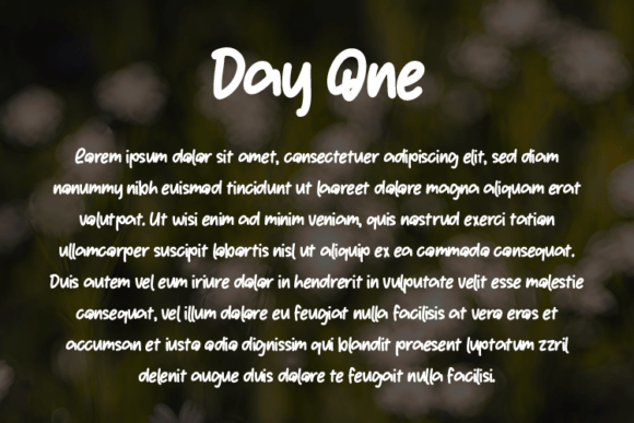 Day One Font PNG with transparent background - Preview 2