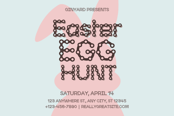 Easter Dot Line Font - Preview 2