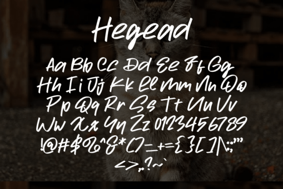 Hegead Font - Preview 1