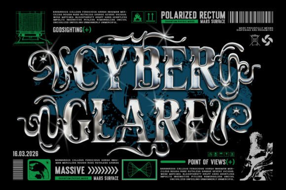Messy Melted Font PNG with transparent background - Preview 2