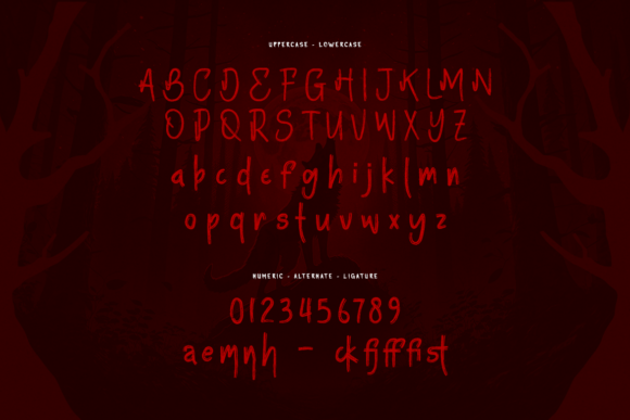 Nightnes Font PNG with transparent background - Preview 1