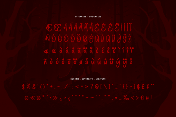 Nightnes Font PNG with transparent background - Preview 2