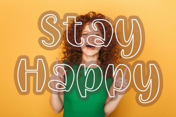 Quirky Round Font PNG with transparent background - Preview 1