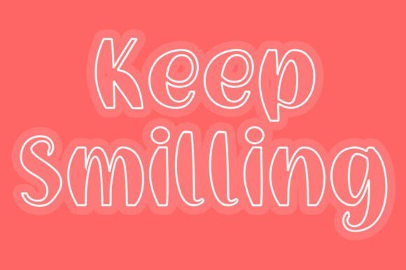 Quirky Round Font PNG with transparent background - Preview 2
